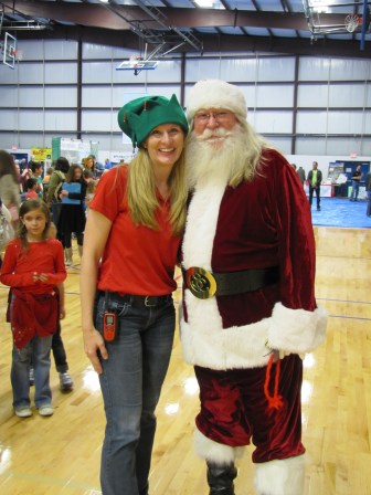 Bridget with Santa